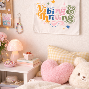 Vibing & Thriving Mini Wall Banner