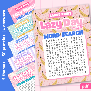 Lazy Day Magic Word Search Puzzle Collection Vol. 1