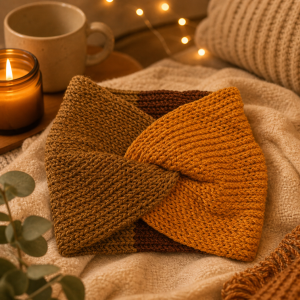 Cinnamon Toasty Twist Ear Warmer