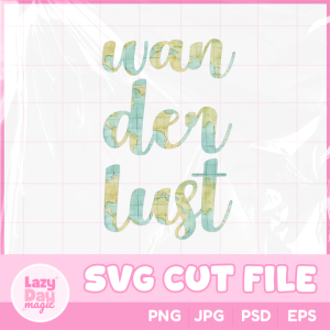 Wanderlust Map PNG Bundle
